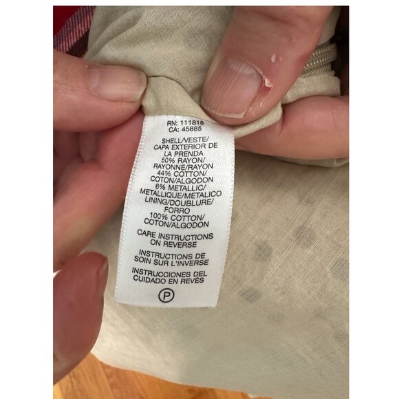 Michael Michael Kors Gold Metallic Eyelet Shift Dress Size 12 - Picture 8 of 9